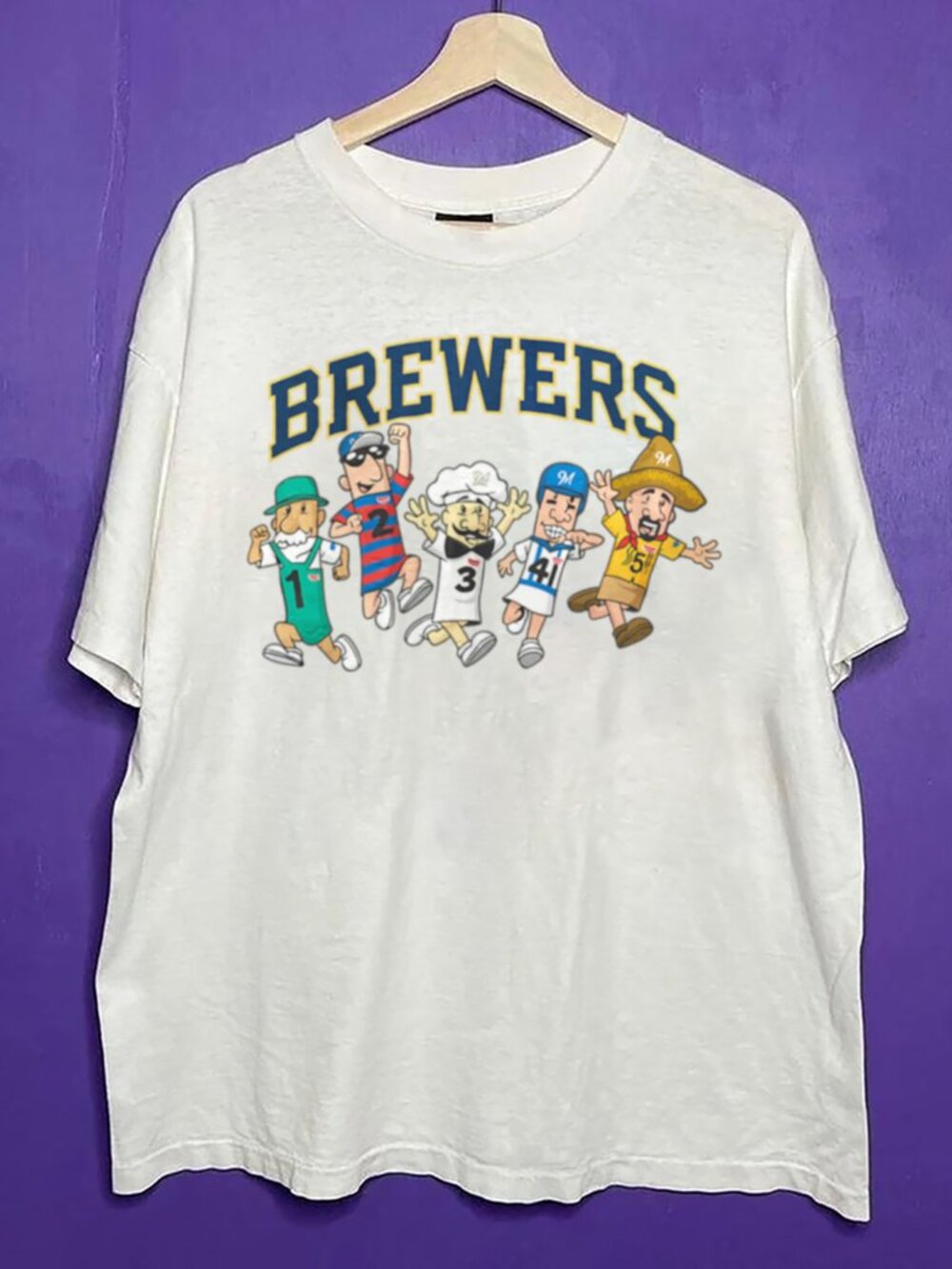 90s Milwaukee Brewers Baseball Shirt Tee, Sausage Race Shirt Brewers Shirt
